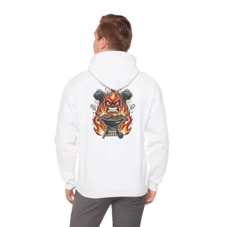 Hoodie 072 Person 4 Back White